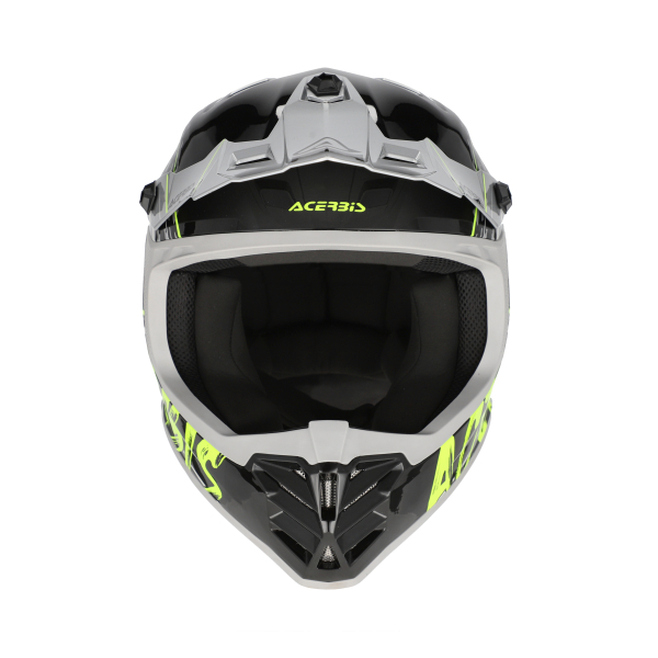 ACERBIS PROFILE JUNIOR HELMET BLACK/FLUO YELLOW T54, 3