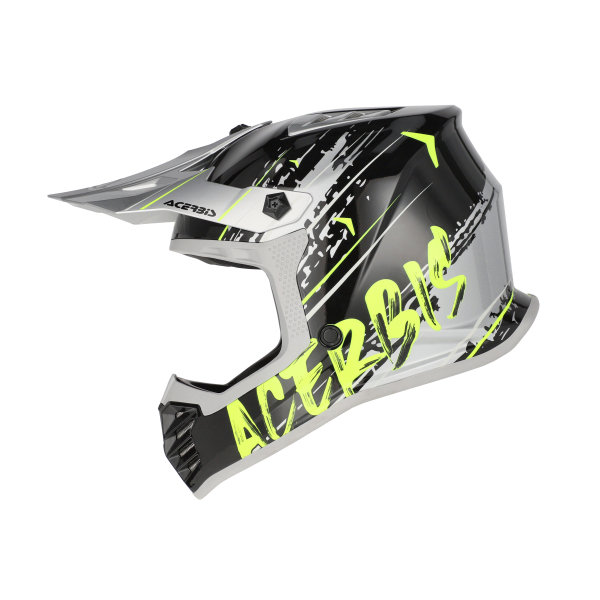 ACERBIS PROFILE JUNIOR HELMET BLACK/FLUO YELLOW T54, 4