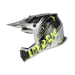 ACERBIS PROFILE JUNIOR HELMET BLACK/FLUO YELLOW T54, 4