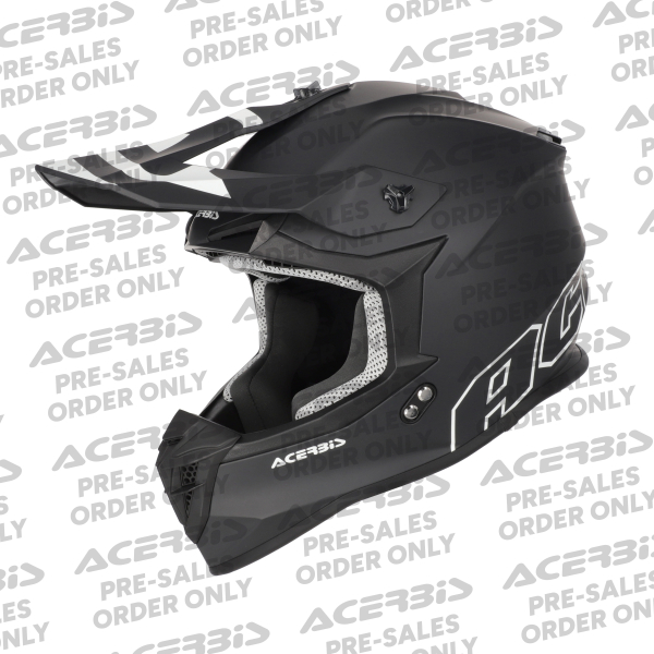 ACERBIS LINEAR 22-06 SOLID COLOR HELMET BLACK/WHITE XL, 2