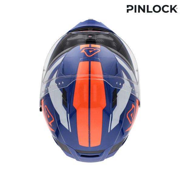 ACERBIS X-WAY GRAPHIC HELMET ORANGE/BLUE XS, 9