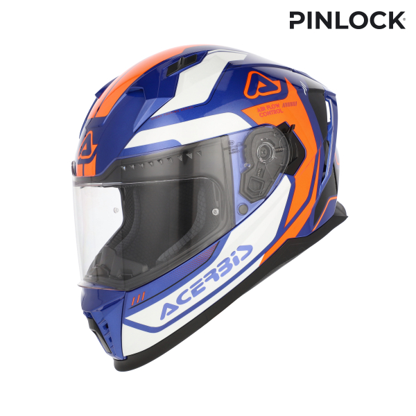 ACERBIS X-WAY GRAPHIC HELMET ORANGE/BLUE XS, 10