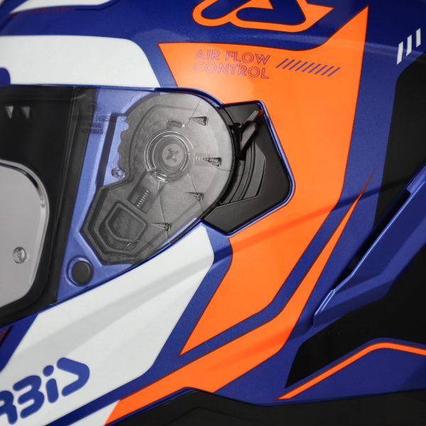 ACERBIS X-WAY GRAPHIC HELMET ORANGE/BLUE XS, 13