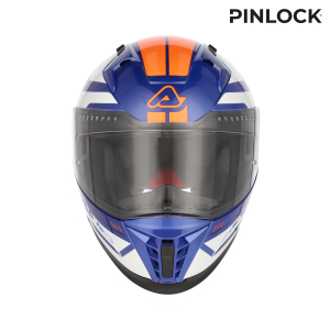 ACERBIS X-WAY GRAPHIC HELMET ORANGE/BLUE XS, 2