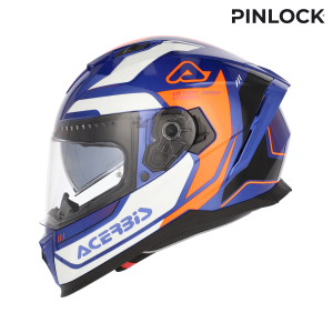 ACERBIS X-WAY GRAPHIC HELMET ORANGE/BLUE XS, 11