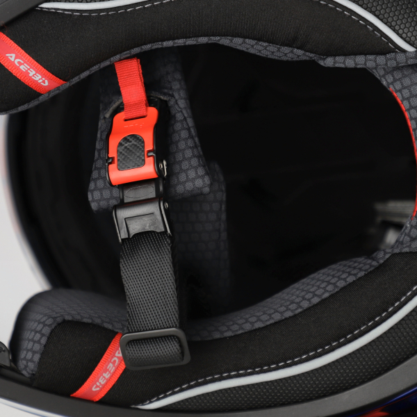 ACERBIS X-WAY GRAPHIC HELMET ORANGE/BLUE M, 6