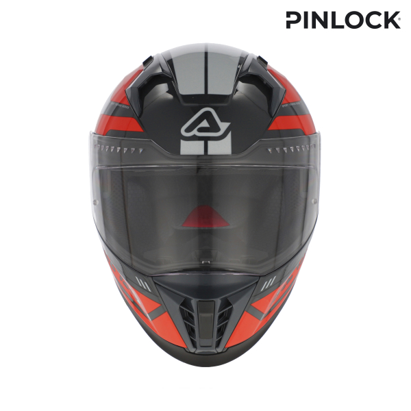 ACERBIS X-WAY GRAPHIC HELMET ORANGE/GREY XS, 5