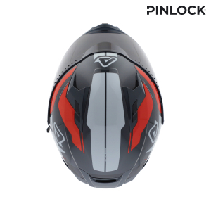 ACERBIS X-WAY GRAPHIC HELMET ORANGE/GREY XS, 11
