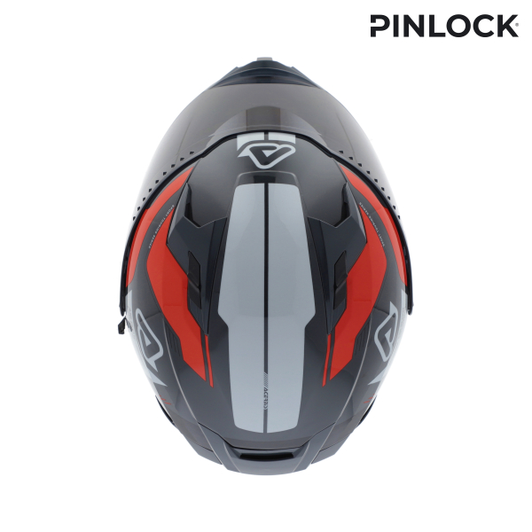 ACERBIS X-WAY GRAPHIC HELMET ORANGE/GREY S, 10