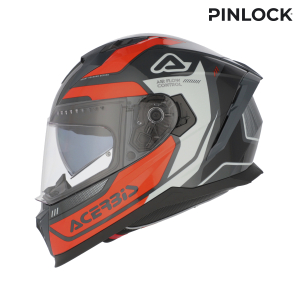 ACERBIS X-WAY GRAPHIC HELMET ORANGE/GREY S, 4