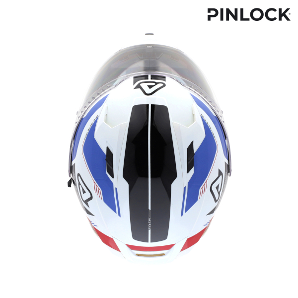 ACERBIS X-WAY GRAPHIC HELMET WHITE/BLUE L, 4