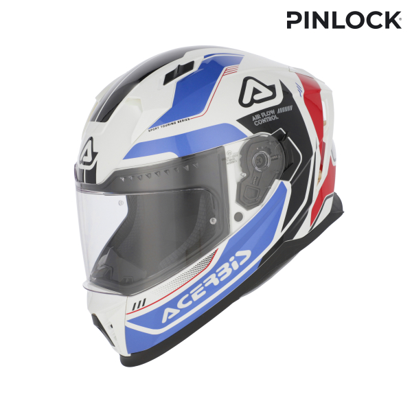 ACERBIS X-WAY GRAPHIC HELMET WHITE/BLUE L, 5