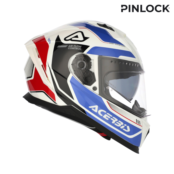 ACERBIS X-WAY GRAPHIC HELMET WHITE/BLUE L, 6