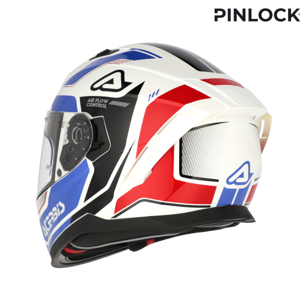 ACERBIS X-WAY GRAPHIC HELMET WHITE/BLUE L, 8