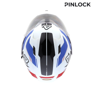 ACERBIS X-WAY GRAPHIC HELMET WHITE/BLUE L, 4