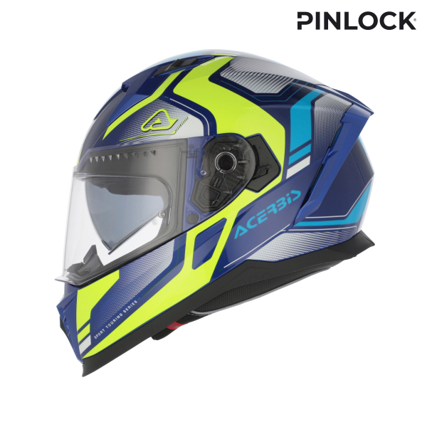 ACERBIS X-WAY GRAPHIC HELMET BLUE/YELLOW M, 4