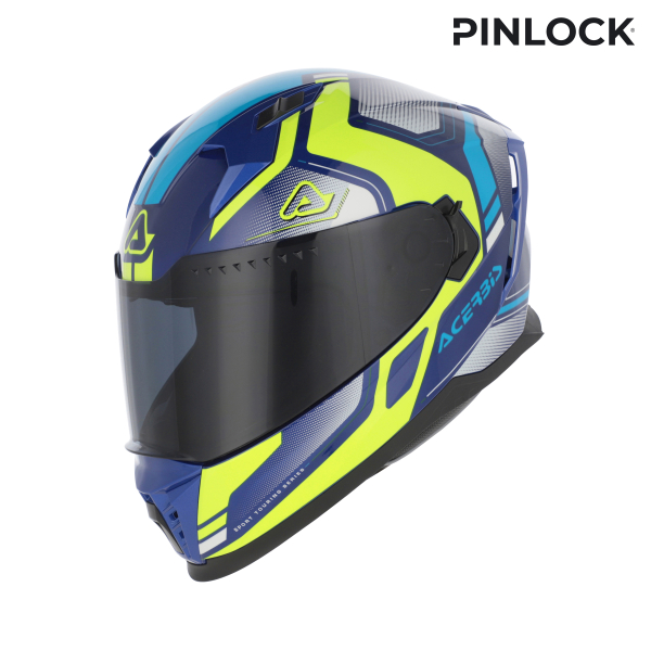 ACERBIS X-WAY GRAPHIC HELMET BLUE/YELLOW M, 5