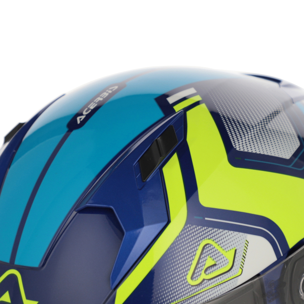 ACERBIS X-WAY GRAPHIC HELMET BLUE/YELLOW M, 7
