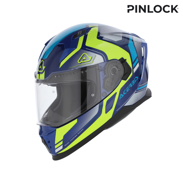 ACERBIS X-WAY GRAPHIC HELMET BLUE/YELLOW M, 11