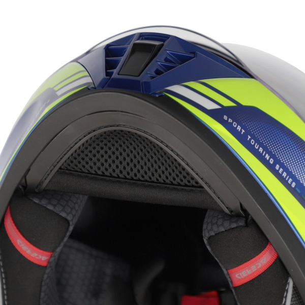 ACERBIS X-WAY GRAPHIC HELMET BLUE/YELLOW L, 3