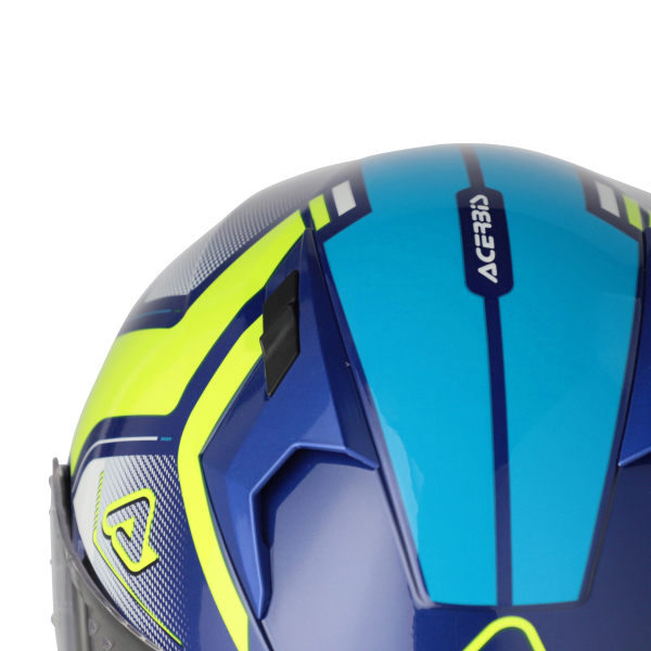 ACERBIS X-WAY GRAPHIC HELMET BLUE/YELLOW L, 12