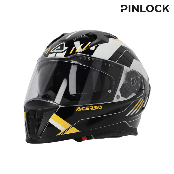 ACERBIS X-WAY GRAPHIC HELMET BLACK/YELLOW XL, 8