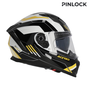 ACERBIS X-WAY GRAPHIC HELMET BLACK/YELLOW XL, 3