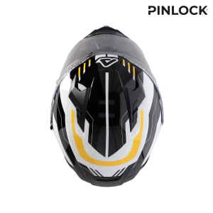 ACERBIS X-WAY GRAPHIC HELMET BLACK/YELLOW XL, 4
