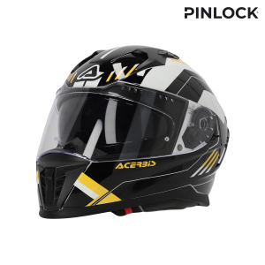 ACERBIS X-WAY GRAPHIC HELMET BLACK/YELLOW XL, 8