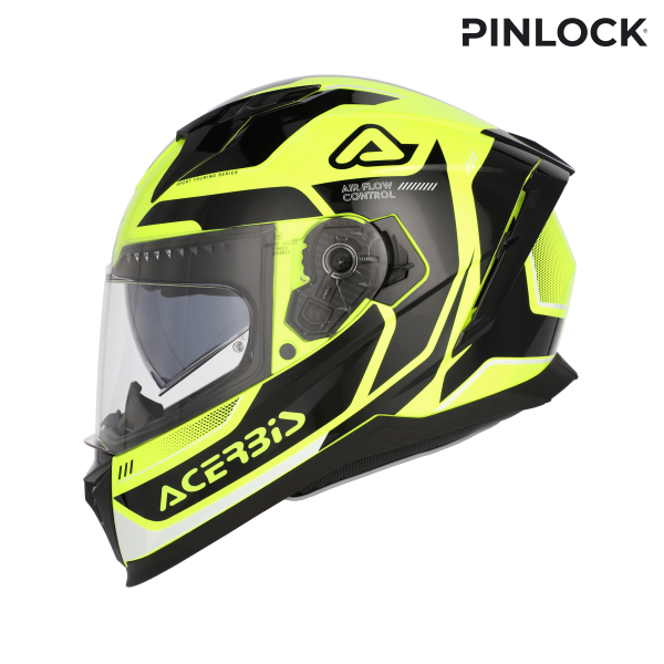 ACERBIS X-WAY GRAPHIC HELMET GIALLO FLUO/NERO XS, 8