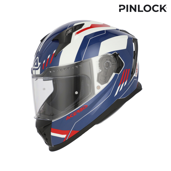 ACERBIS X-WAY GRAPHIC HELMET WHITE/BLUE/RED S, 2