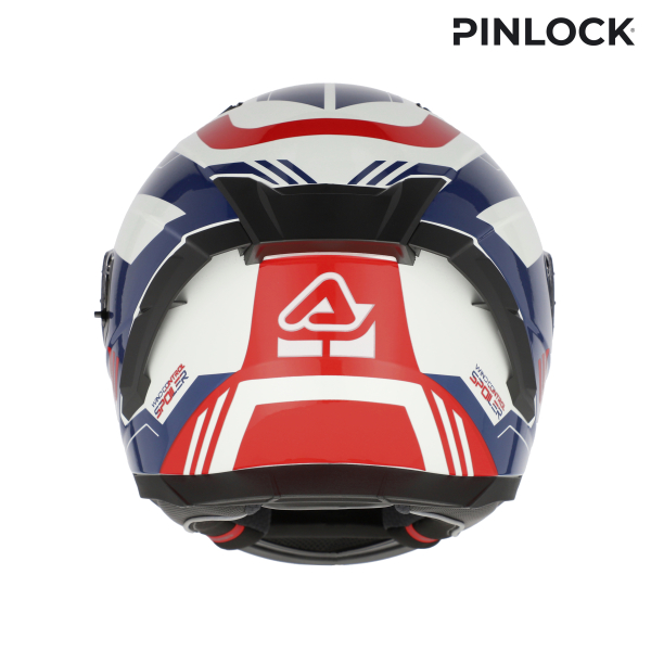 ACERBIS X-WAY GRAPHIC HELMET WHITE/BLUE/RED S, 11