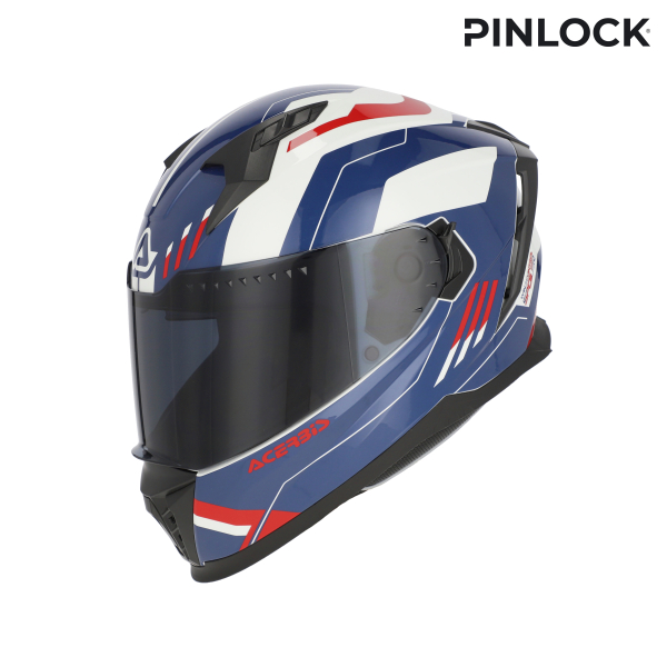 ACERBIS X-WAY GRAPHIC HELMET WHITE/BLUE/RED S, 13