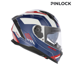 ACERBIS X-WAY GRAPHIC HELMET WHITE/BLUE/RED S, 4