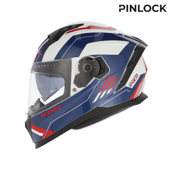 ACERBIS X-WAY GRAPHIC HELMET WHITE/BLUE/RED L, 3