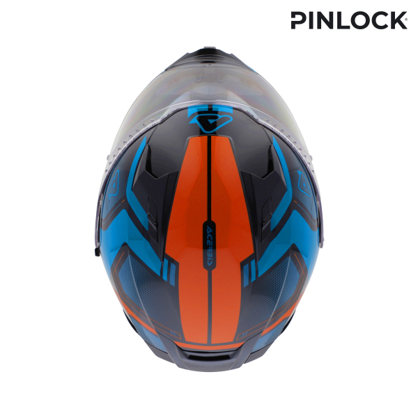 ACERBIS X-WAY GRAPHIC HELMET BLUE/ORANGE S, 10