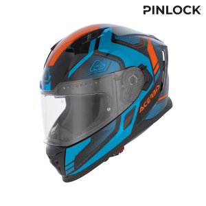 ACERBIS X-WAY GRAPHIC HELMET BLUE/ORANGE S, 7
