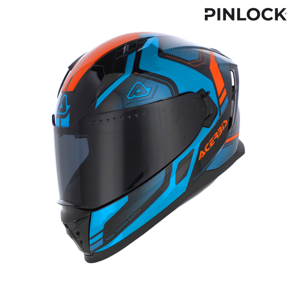 ACERBIS X-WAY GRAPHIC HELMET BLUE/ORANGE L, 12