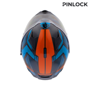 ACERBIS X-WAY GRAPHIC HELMET BLUE/ORANGE L, 9