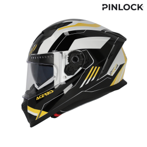 ACERBIS X-WAY GRAPHIC HELMET BLACK/YELLOW L, 6