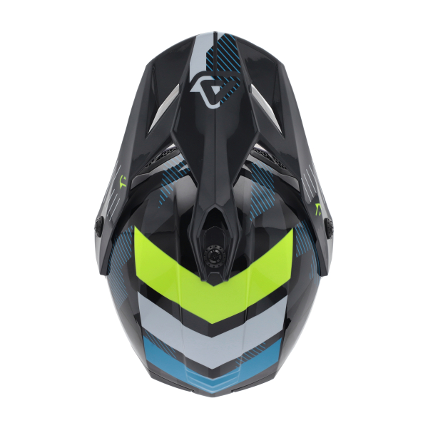 ACERBIS RIDER JUNIOR HELMET BLACK/FLUO YELLOW T54, 8