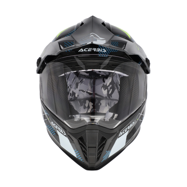 ACERBIS RIDER JUNIOR HELMET BLACK/FLUO YELLOW T56, 9