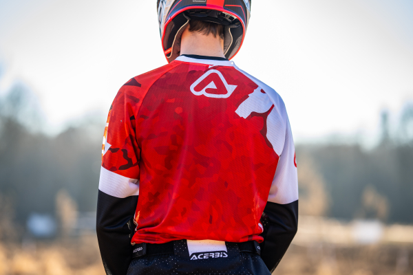 ACERBIS JERSEY J-WINDY VENTED WATERMARK RED/WHITE M, 8