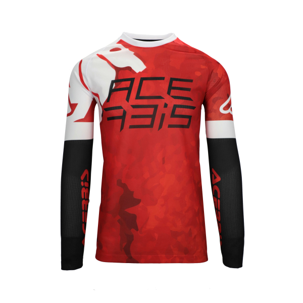 ACERBIS JERSEY J-WINDY VENTED WATERMARK RED/WHITE XXXL, 5