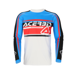 ACERBIS JERSEY MX LINEAR LUGO WHITE/BLUE S, 2