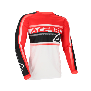ACERBIS JERSEY MX LINEAR LUGO WHITE/RED S, 4