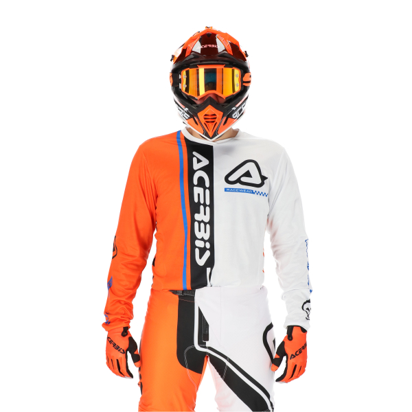 ACERBIS JERSEY MX J-TRACK CONNECTION WHITE/ORANGE L, 8