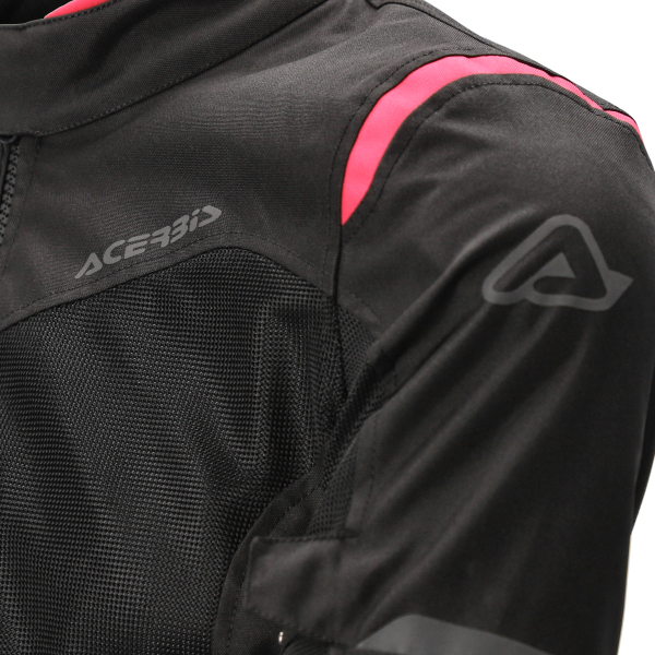 ACERBIS CE RAMSEY VENTED 2.0 LADY JACKET BLACK/PINK M, 6