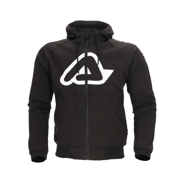 ACERBIS FLY HOODIE BLACK/WHITE S, 3