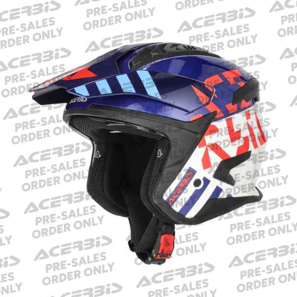 ACERBIS JET ARIA EVO GRAPHIC HELMET WHITE/BLUE/RED XS, 3